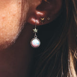 To the Moon and Back Earrings - Opal