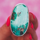 The Cocktail Ring - Campitos Turquoise #18, Size 7.5