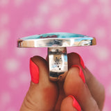 The Cocktail Ring - Campitos Turquoise #18, Size 7.5