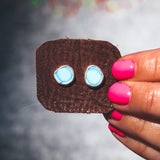 Organic Studs - Golden Hills Turquoise #4