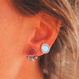 Organic Studs - Golden Hills Turquoise #4