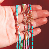 Layer Up Necklace - Turquoise 5 Strand