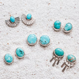 Organic Studs - Kingman Turquoise #3