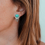 Baby Fringe Studs - Carico Lake Turquoise #1