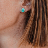 Organic Studs - Carico Lake Turquoise #4