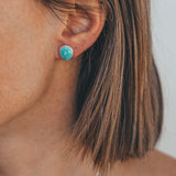Organic Studs - Ma'anshan Turquoise #2