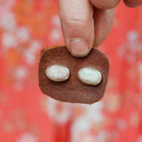 Organic Studs - Mexican Opal #2