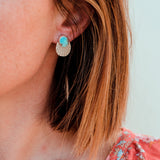 Fan Jacket Studs - Carico Lake Turquoise #2