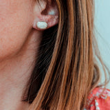 Organic Studs - Mexican Opal #2