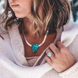 Persephone Necklace - Blue Moon Turquoise