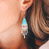 Double Trouble Fringies #1 - Turquoise & Opal