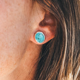 Organic Studs - Kingman Turquoise #4