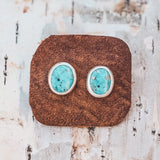 Organic Studs - Kingman Turquoise #4