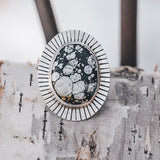 Lavender Turquoise Sunbeam Ring #1 - Size 8