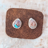 Organic Studs - Mexican Opal #4