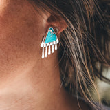 Baby Fringe Studs - Campitos Turquoise #6