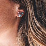Organic Studs - Mexican Opal #4
