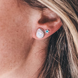 Organic Studs - Mexican Opal #3