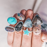 Latitude Ring - Campitos Turquoise #3, Size 7.25