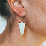 Path Earrings - Ivory Creek Variscite, Mixed Metals