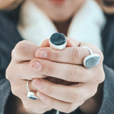 Black Druzy Ring #2 - Size 5