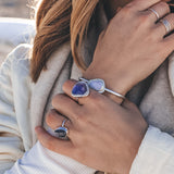 Trapiche Amethyst Ring - Size 7