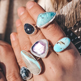 Trapiche Amethyst Ring - Size 7