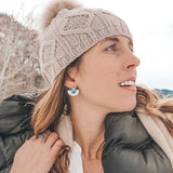 Ma'anshan Turquoise Fan Studs #4