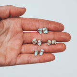 Amazonite Nugget Studs