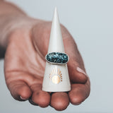 White Ring Cone, 3" - Sun Rays