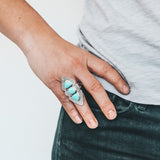 Turquoise Three Sisters Ring #2 - Size 8