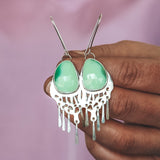 Swallowtail Fringies - Chrysoprase
