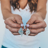 Swallowtail Studs - Kunzite