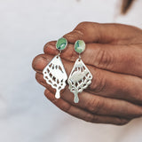 Swallowtail Studs - New Lander Turquoise