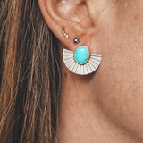 Campitos Turquoise Fan Studs #2