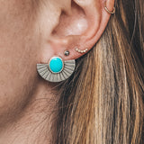 Hubei Turquoise Fan Studs