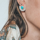 Hubei Turquoise Fan Studs