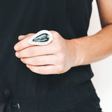 Black Buffalo Sunbeam Ring - Size 8