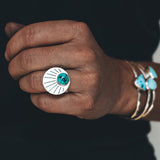 Turquoise Rising Ring #7 - Size 7