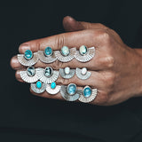Hubei Turquoise Fan Studs #2