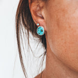 Organic Studs - Kingman Turquoise #2