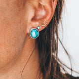 Organic Studs - Kingman Turquoise #1