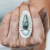Boulder Opal Double Trouble Ring - Size 8