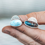 Boulder Opal Fan Ring - Size 8.5