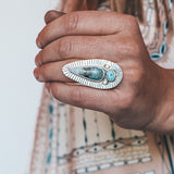 Australian Opal Double Trouble Ring - Size 6.5
