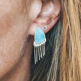 Baby Fringe Studs - Australian Opal #2