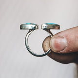Divided and United Ring - Kingman Turquoise