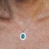 Ma'anshan Turquoise Necklace #2 - Mixed Metals