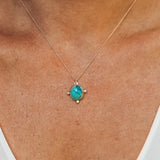 Ma'anshan Turquoise Necklace #3 - Mixed Metals