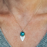 Ma'anshan Turquoise Necklace #4 - Mixed Metals